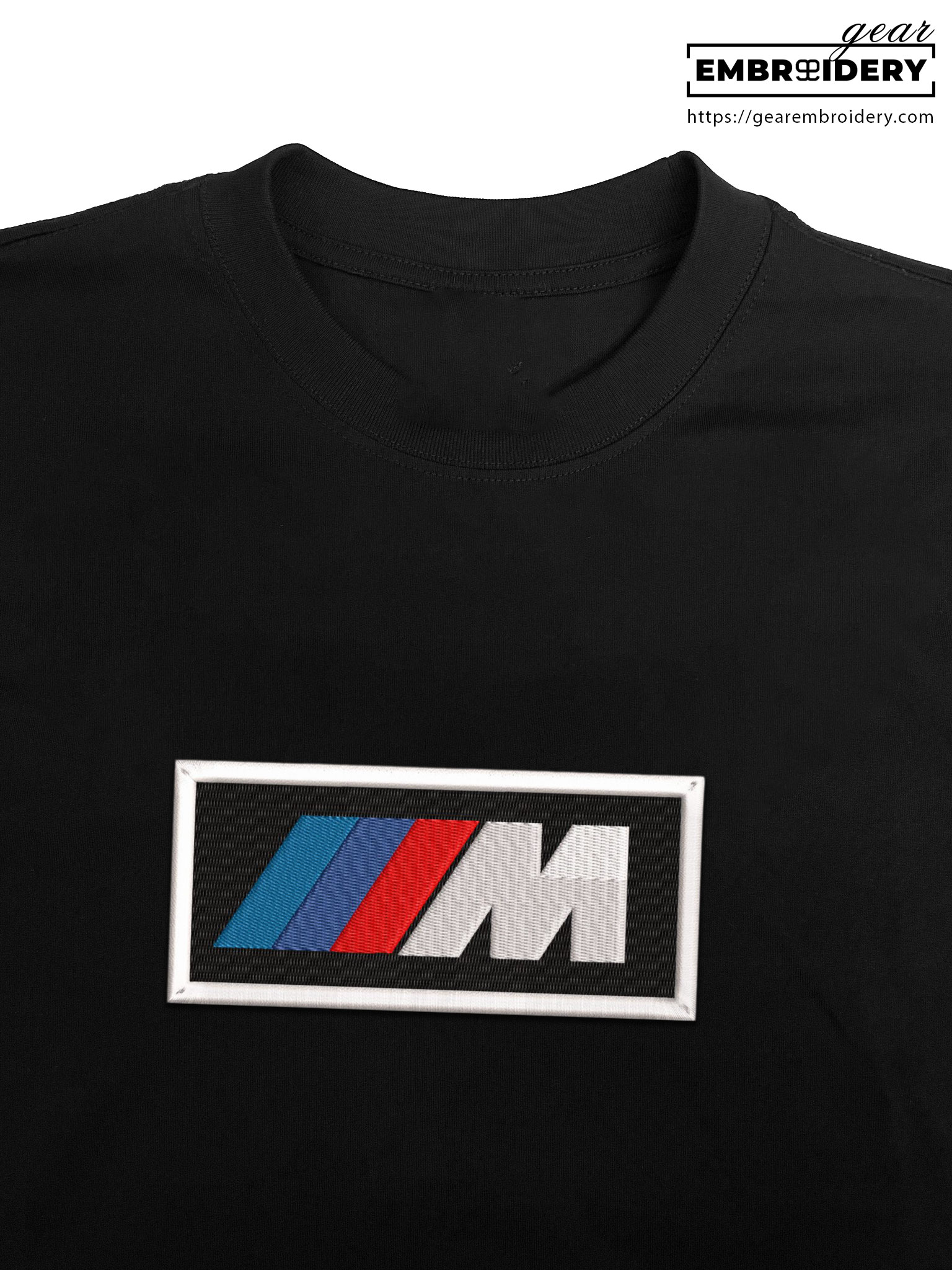 Bmw m logo Embroidered Personalized Embroidered T Shirt Sweatshirt Hoodie Clothing C009