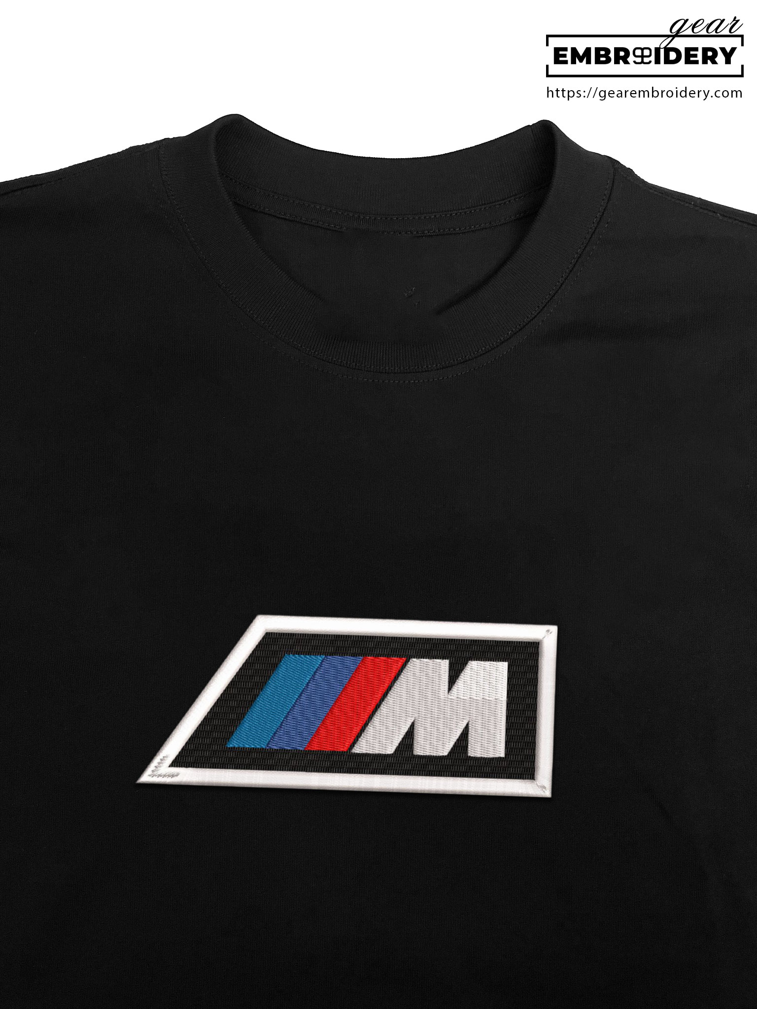 Bmw m logo Embroidered Personalized Embroidered T Shirt Sweatshirt Hoodie Clothing C010