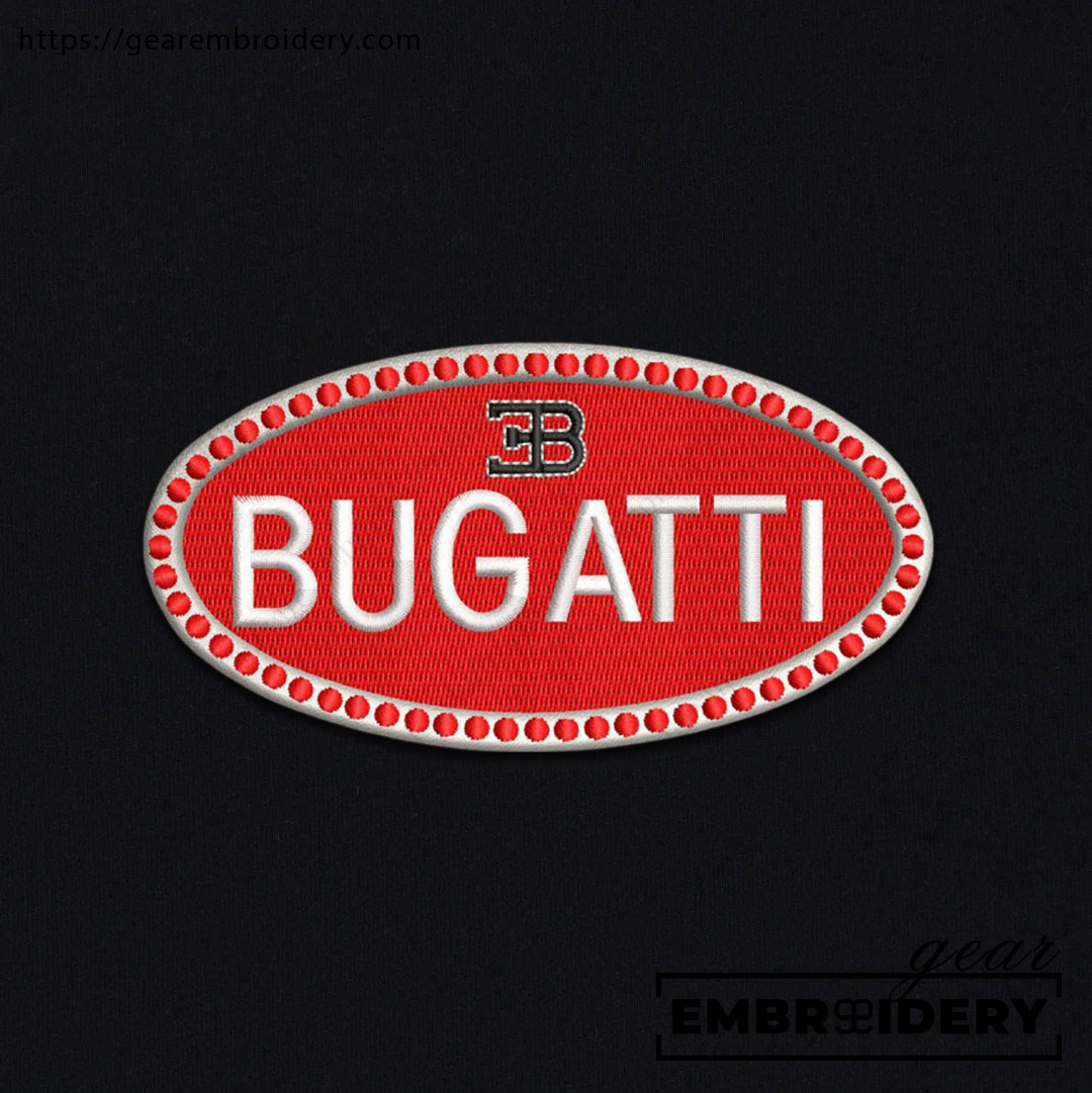 Bugatti logo Embroidered Personalized Embroidered T Shirt Sweatshirt Hoodie Clothing C011