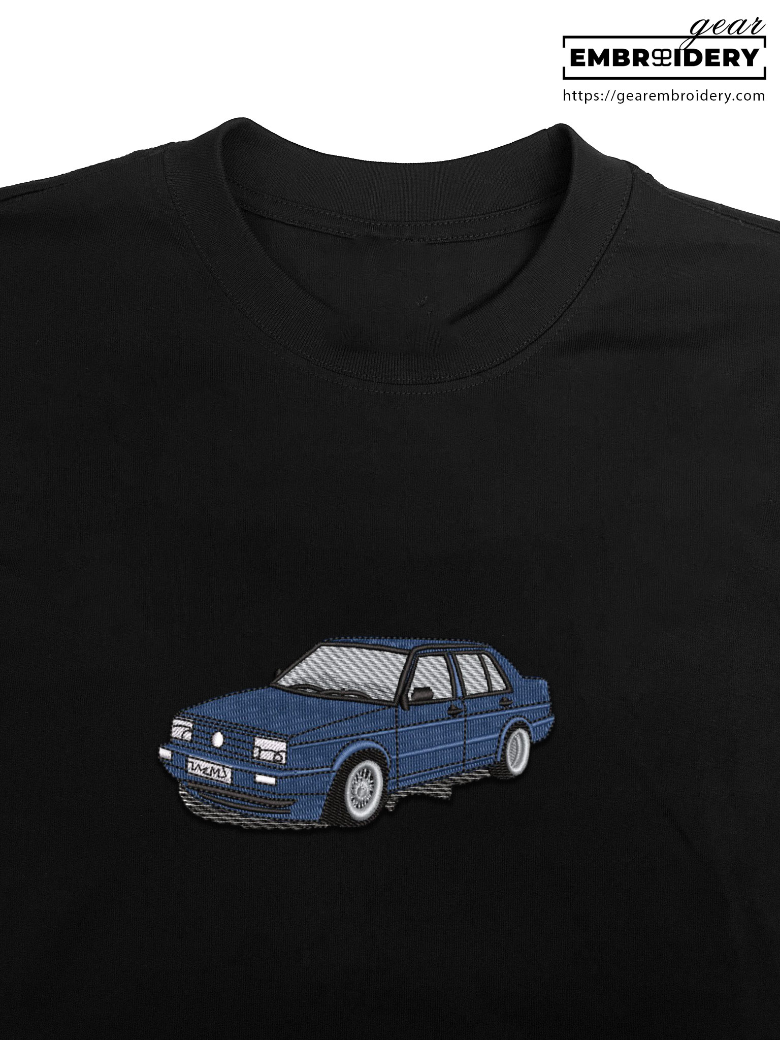 Car Embroidered Personalized Embroidered T Shirt Sweatshirt Hoodie Clothing C012