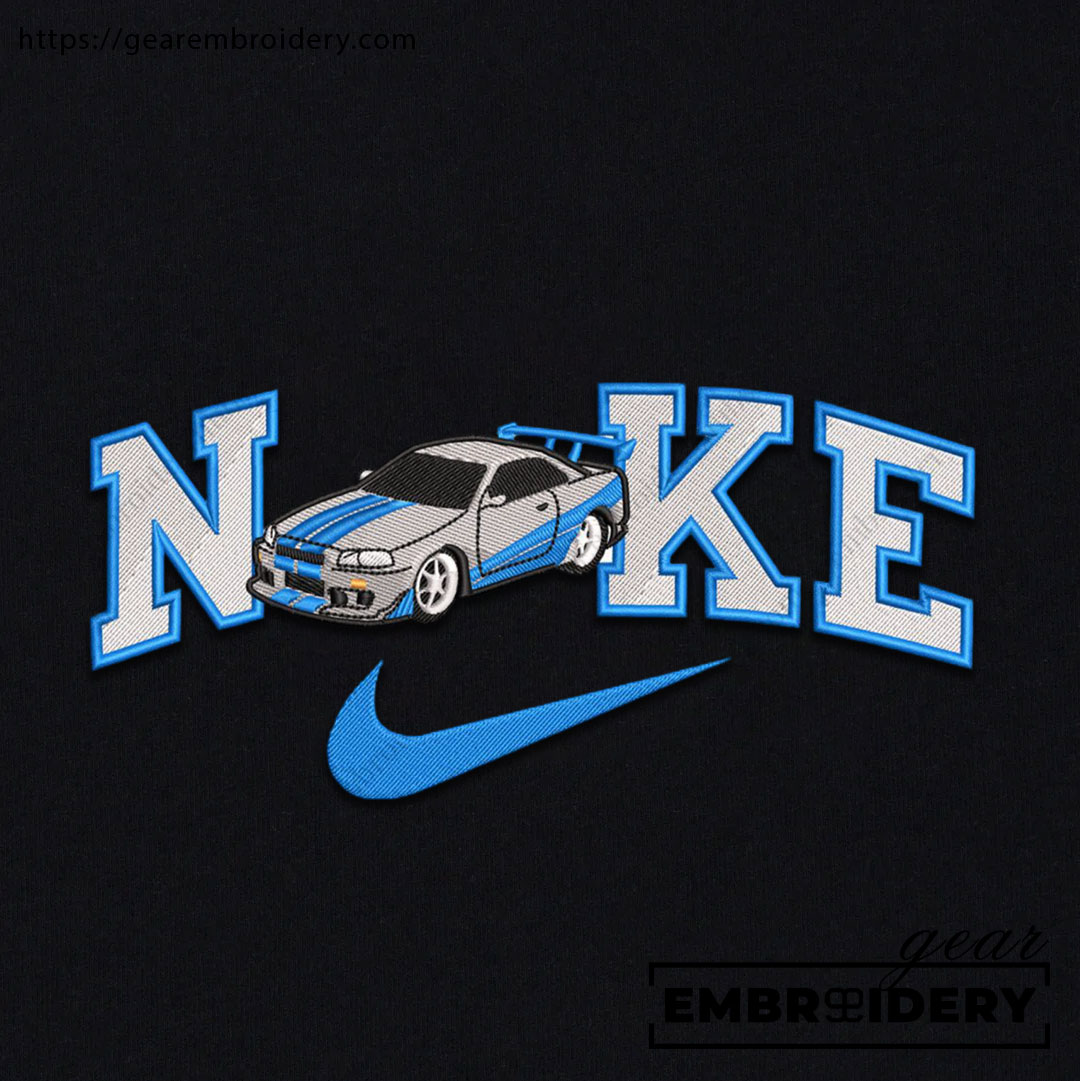 Car nike Embroidered Personalized Embroidered T Shirt Sweatshirt Hoodie Clothing C015