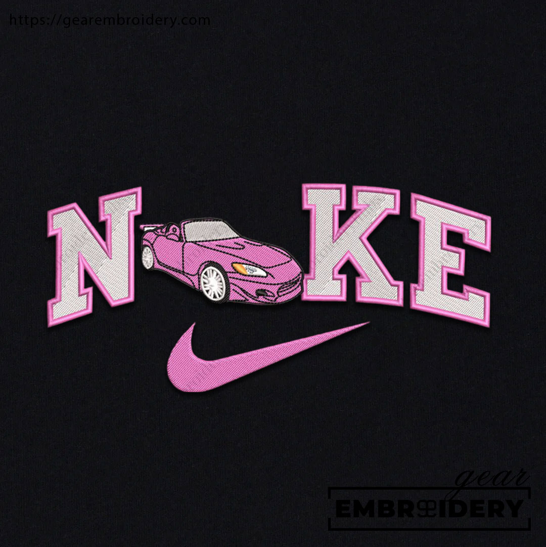 Car Embroidered Personalized Embroidered T Shirt Sweatshirt Hoodie Clothing C016