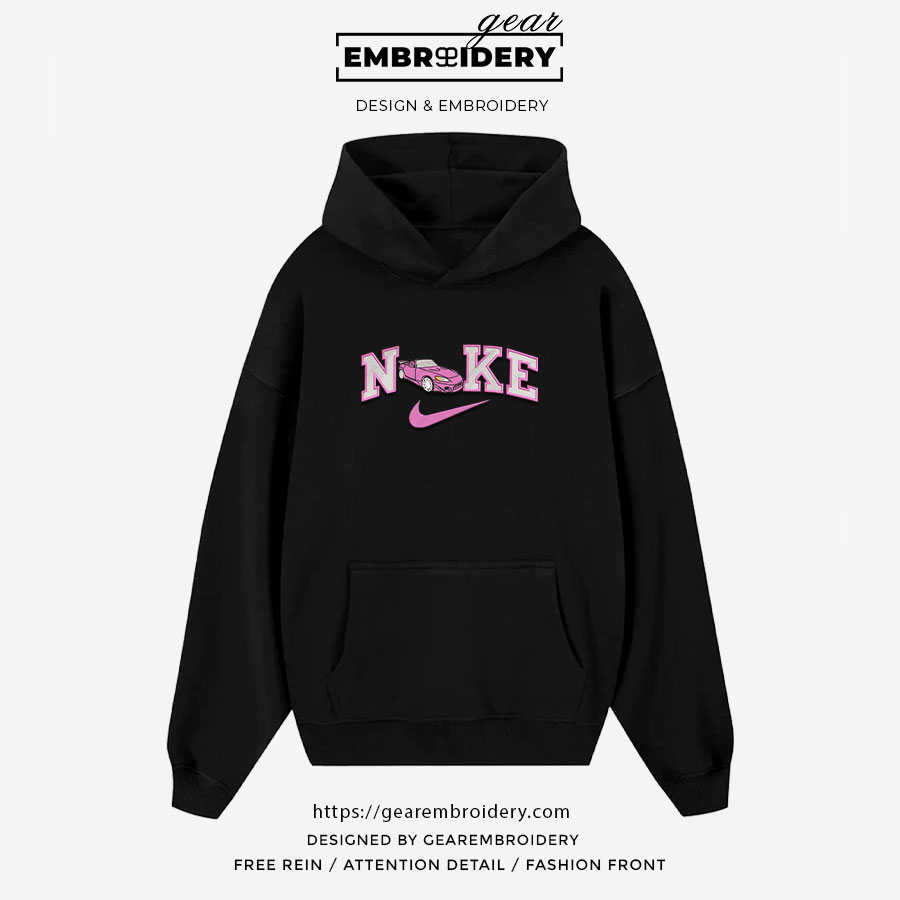 Car Embroidered Personalized Embroidered T Shirt Sweatshirt Hoodie Clothing C016
