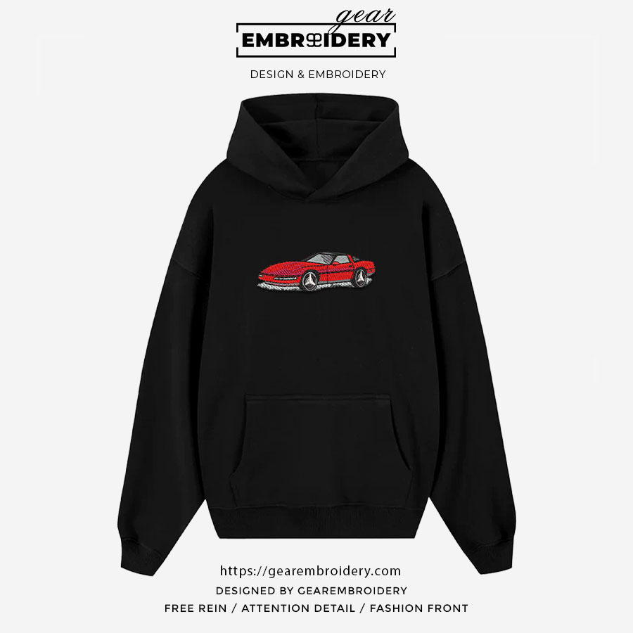 Corvette c4 Embroidered Personalized Embroidered T Shirt Sweatshirt Hoodie Clothing C017