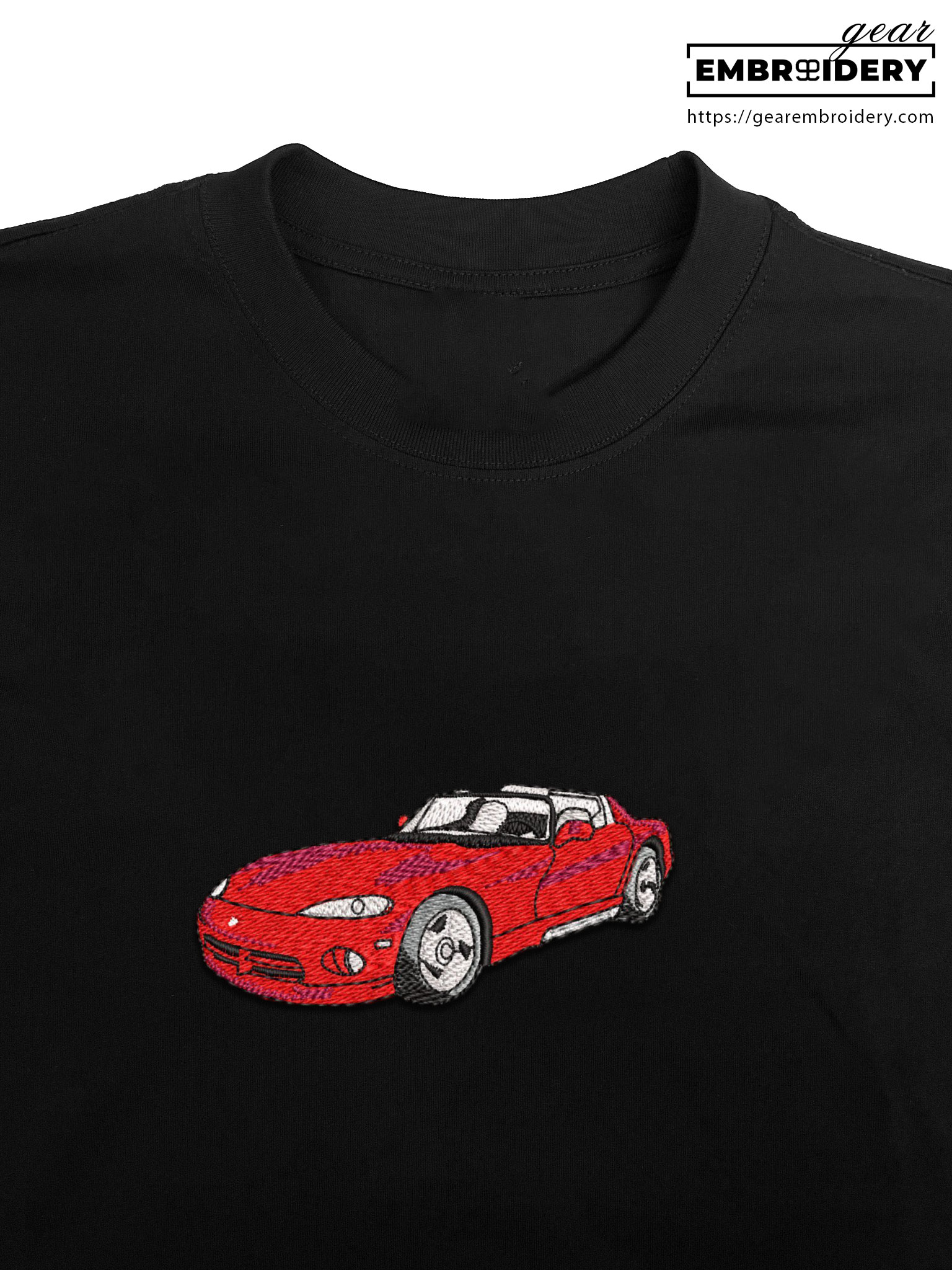 Dodge viper Embroidered Personalized Embroidered T Shirt Sweatshirt Hoodie Clothing C018