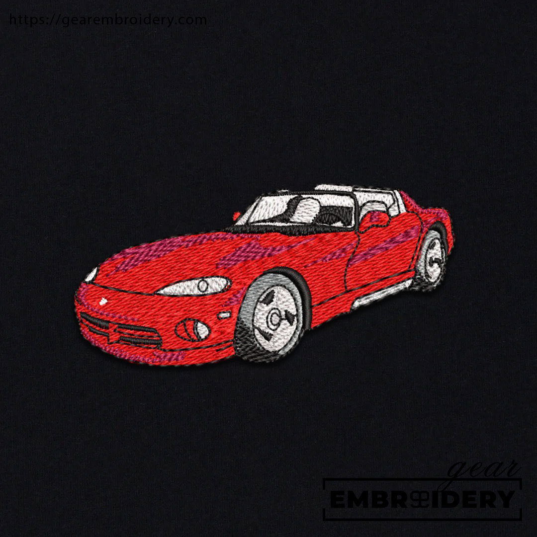 Dodge viper Embroidered Personalized Embroidered T Shirt Sweatshirt Hoodie Clothing C018