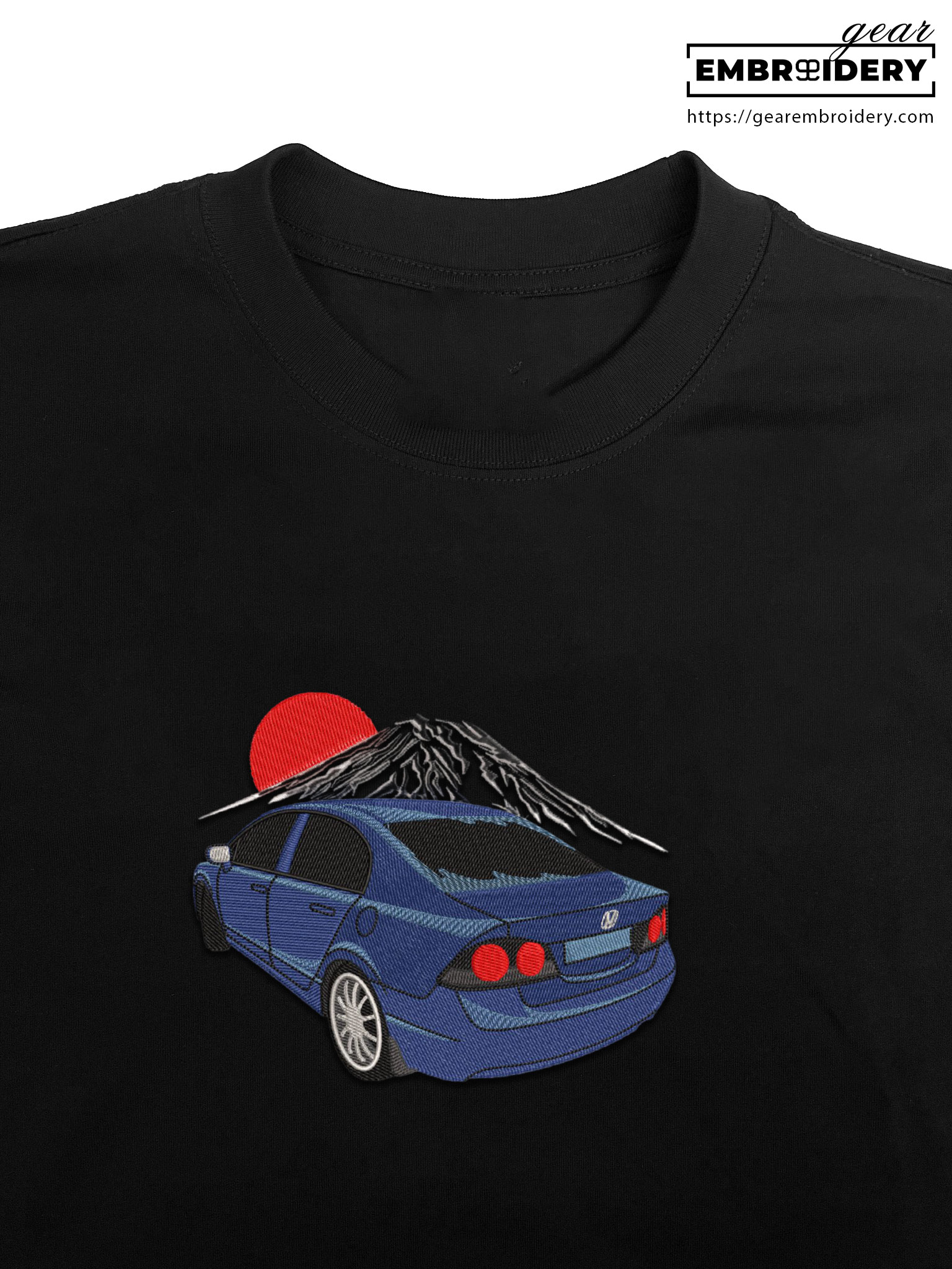 Honda civic Embroidered Personalized Embroidered T Shirt Sweatshirt Hoodie Clothing C023