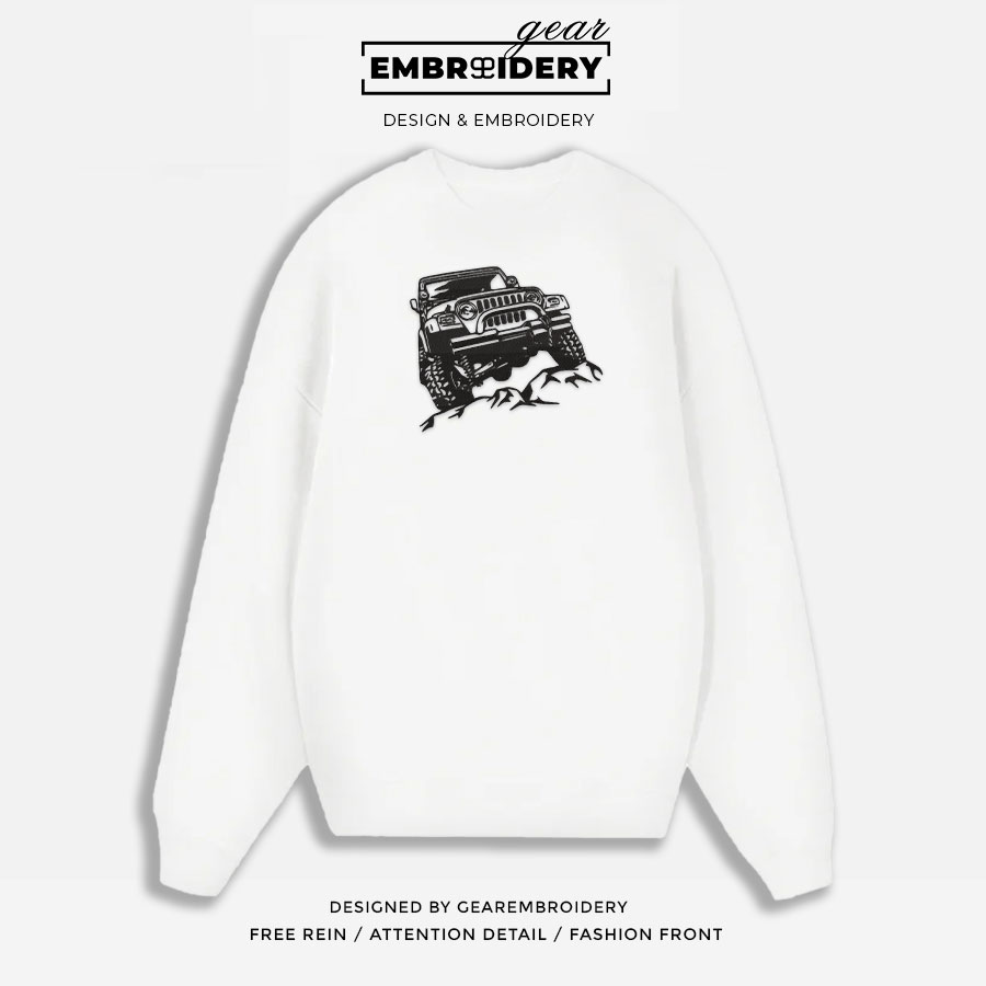 Jeep Embroidered Personalized Embroidered T Shirt Sweatshirt Hoodie Clothing C024