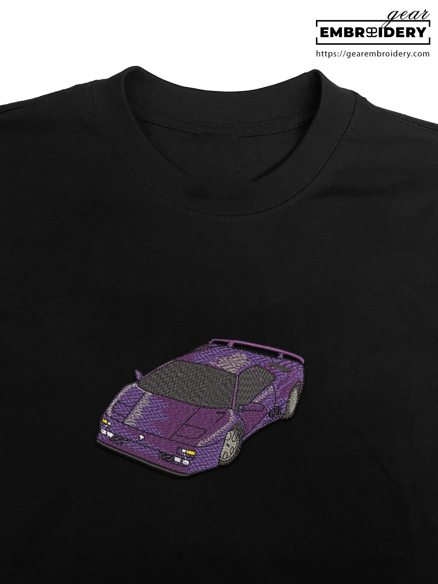 Lamborghini diablo Embroidered Personalized Embroidered T Shirt Sweatshirt Hoodie Clothing C025