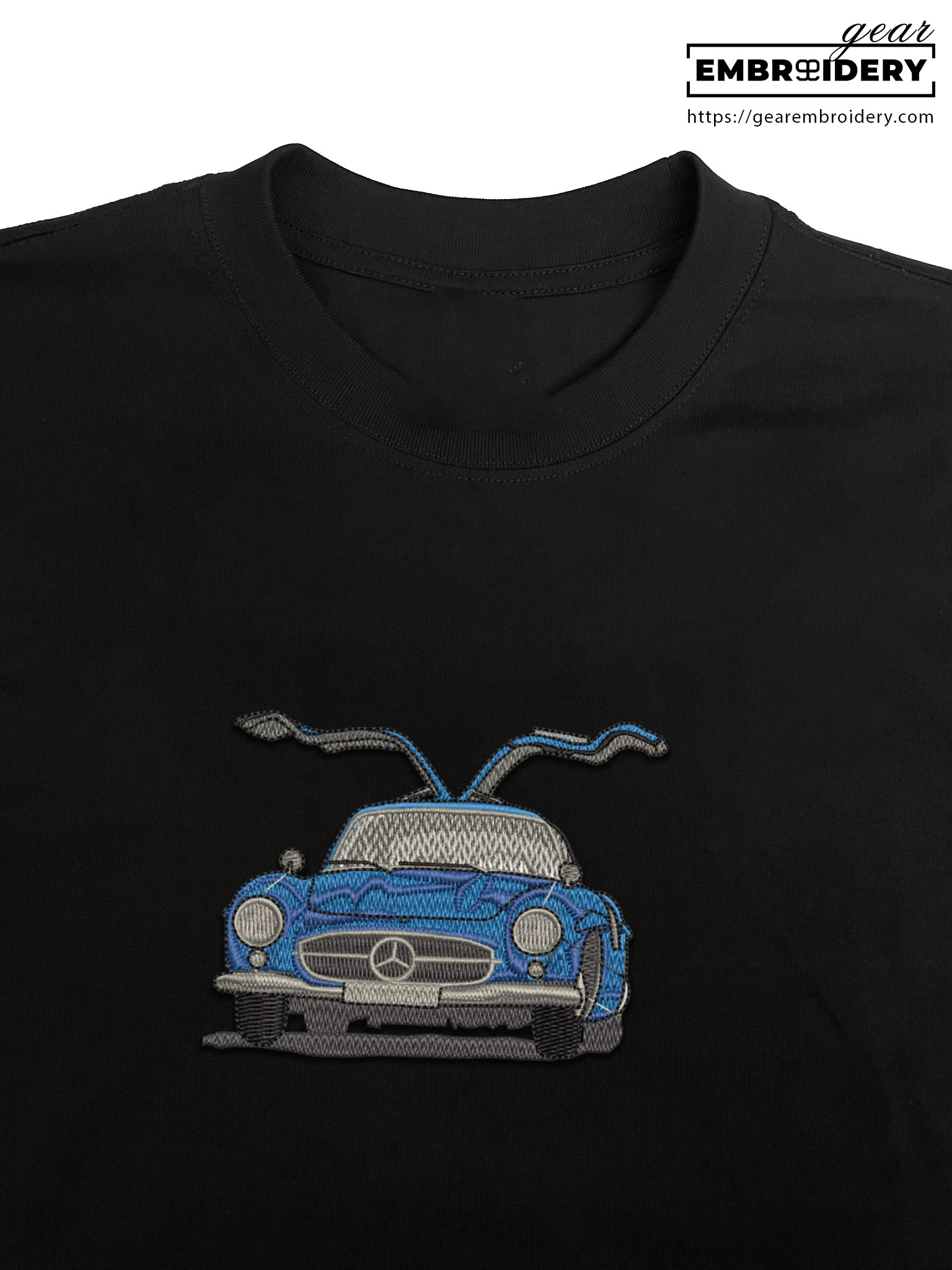 Mercedes benz Embroidered Personalized Embroidered T Shirt Sweatshirt Hoodie Clothing C031