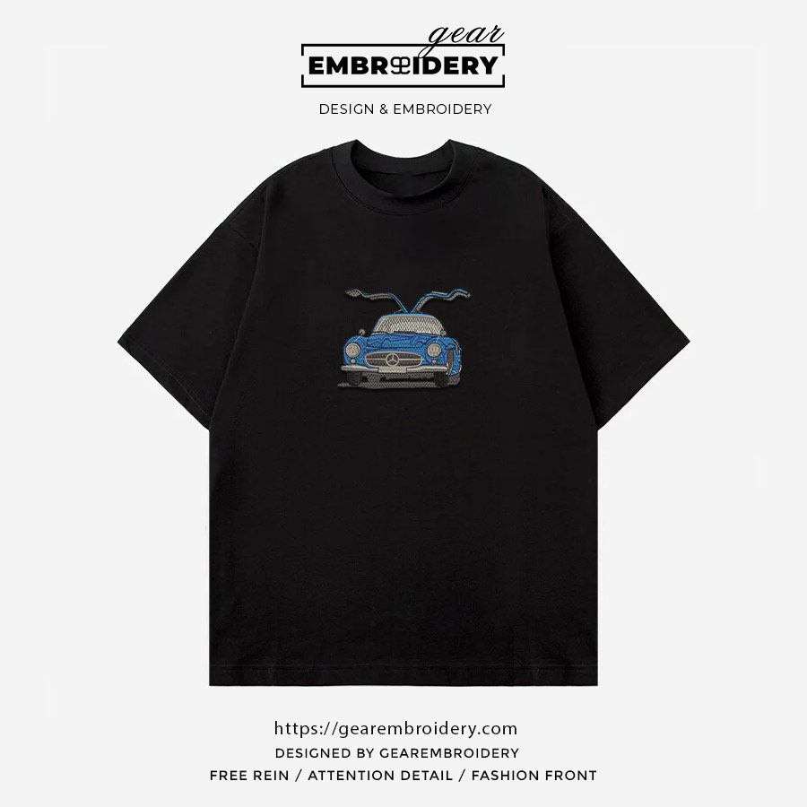 Mercedes benz Embroidered Personalized Embroidered T Shirt Sweatshirt Hoodie Clothing C031