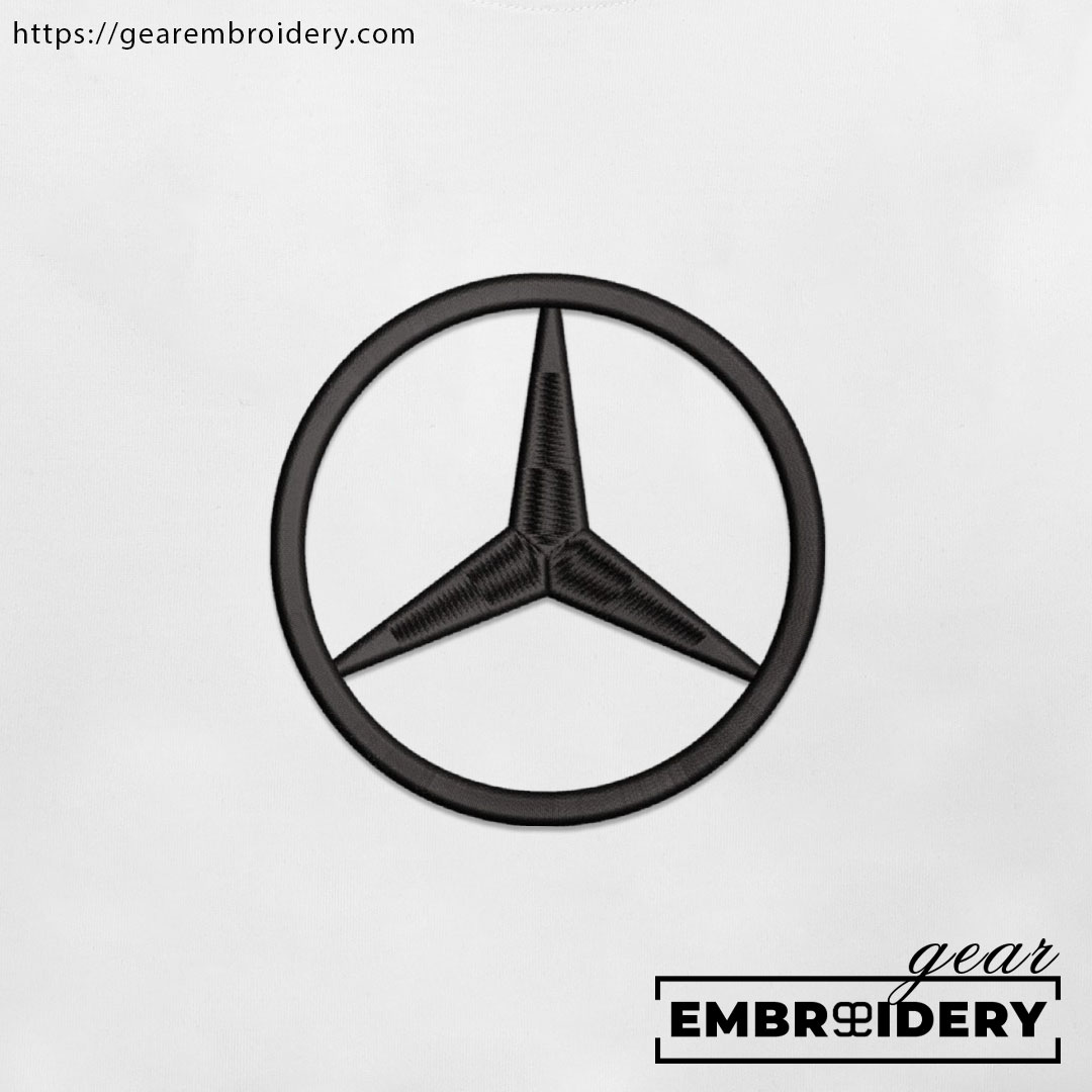 Mercedes logo Embroidered Personalized Embroidered T Shirt Sweatshirt Hoodie Clothing C032