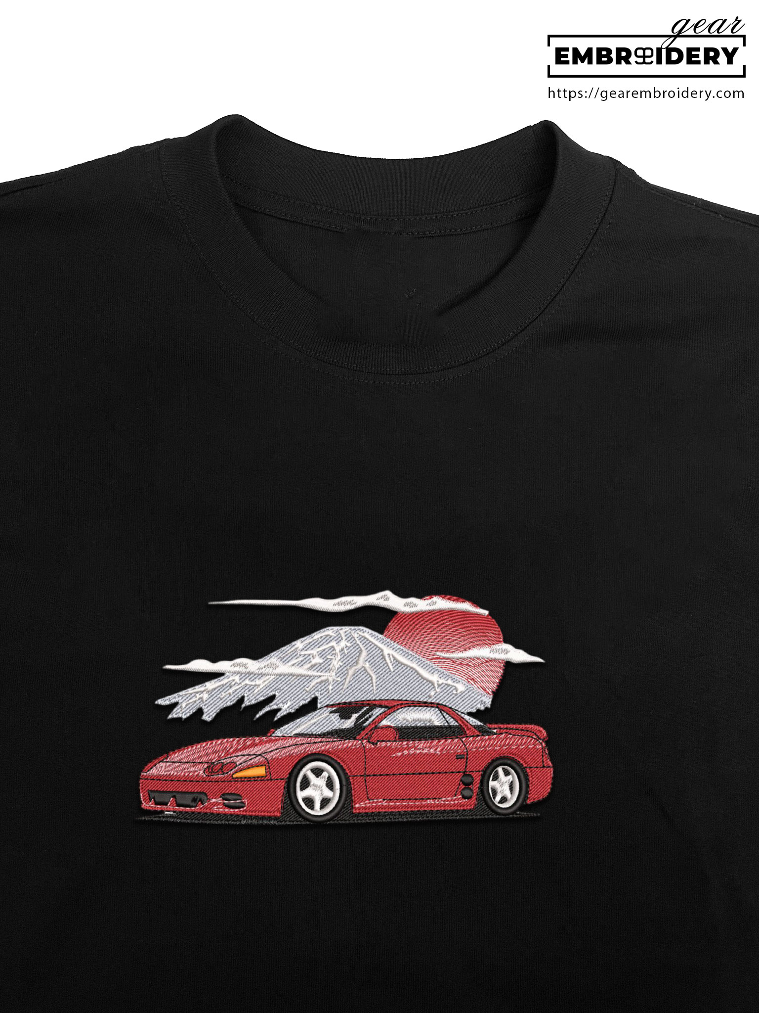 Mitsubishi 3000 gt Embroidered Personalized Embroidered T Shirt Sweatshirt Hoodie Clothing C033