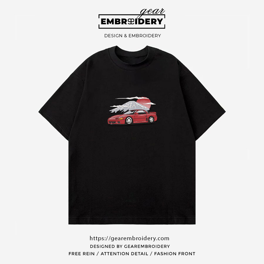 Mitsubishi 3000 gt Embroidered Personalized Embroidered T Shirt Sweatshirt Hoodie Clothing C033