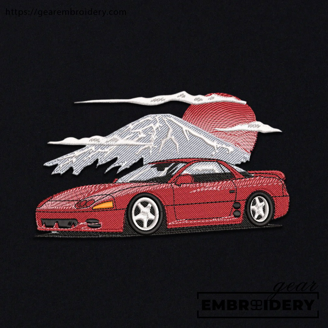 Mitsubishi 3000 gt Embroidered Personalized Embroidered T Shirt Sweatshirt Hoodie Clothing C033