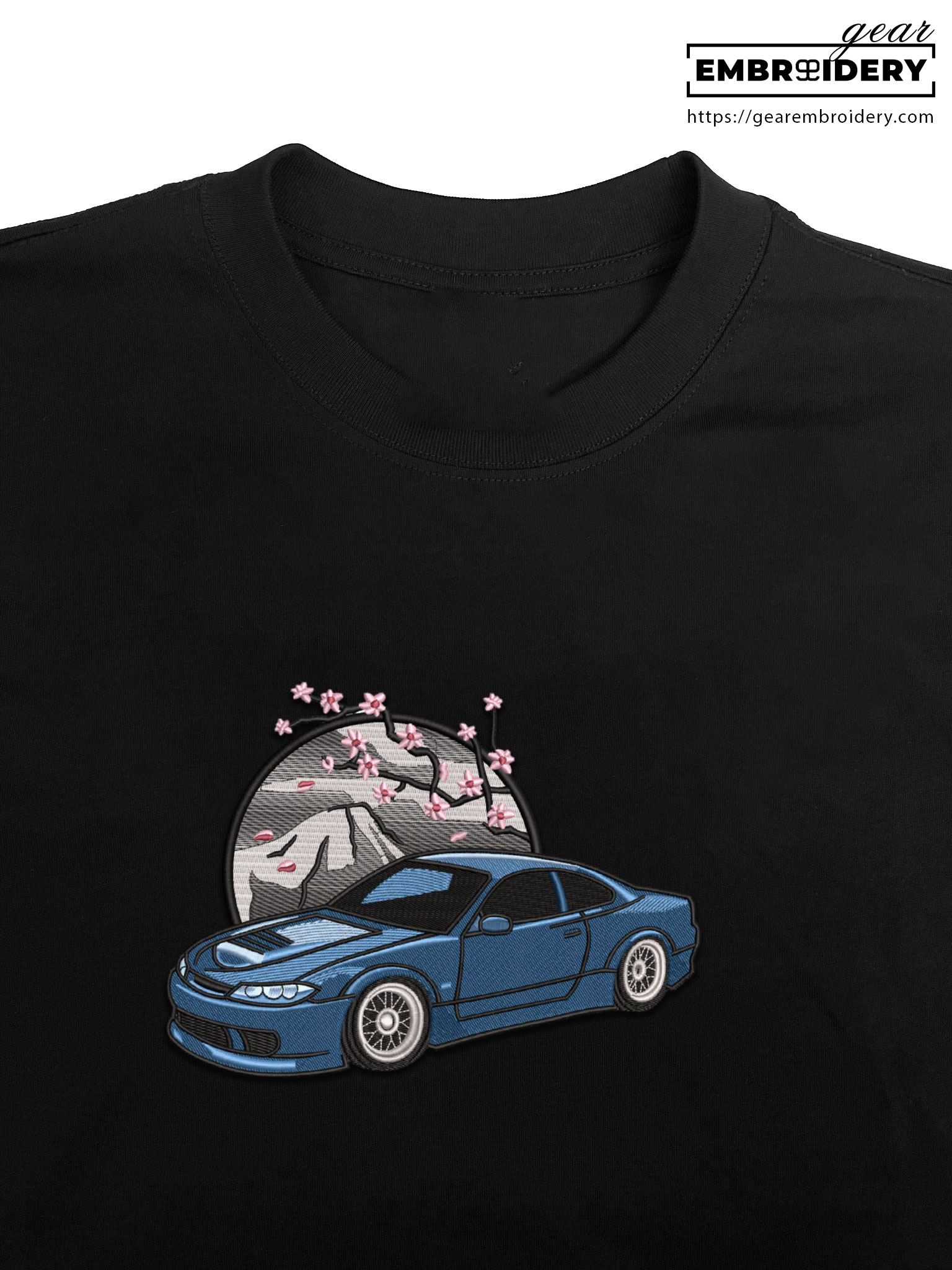 Nissan blue Embroidered Personalized Embroidered T Shirt Sweatshirt Hoodie Clothing C036