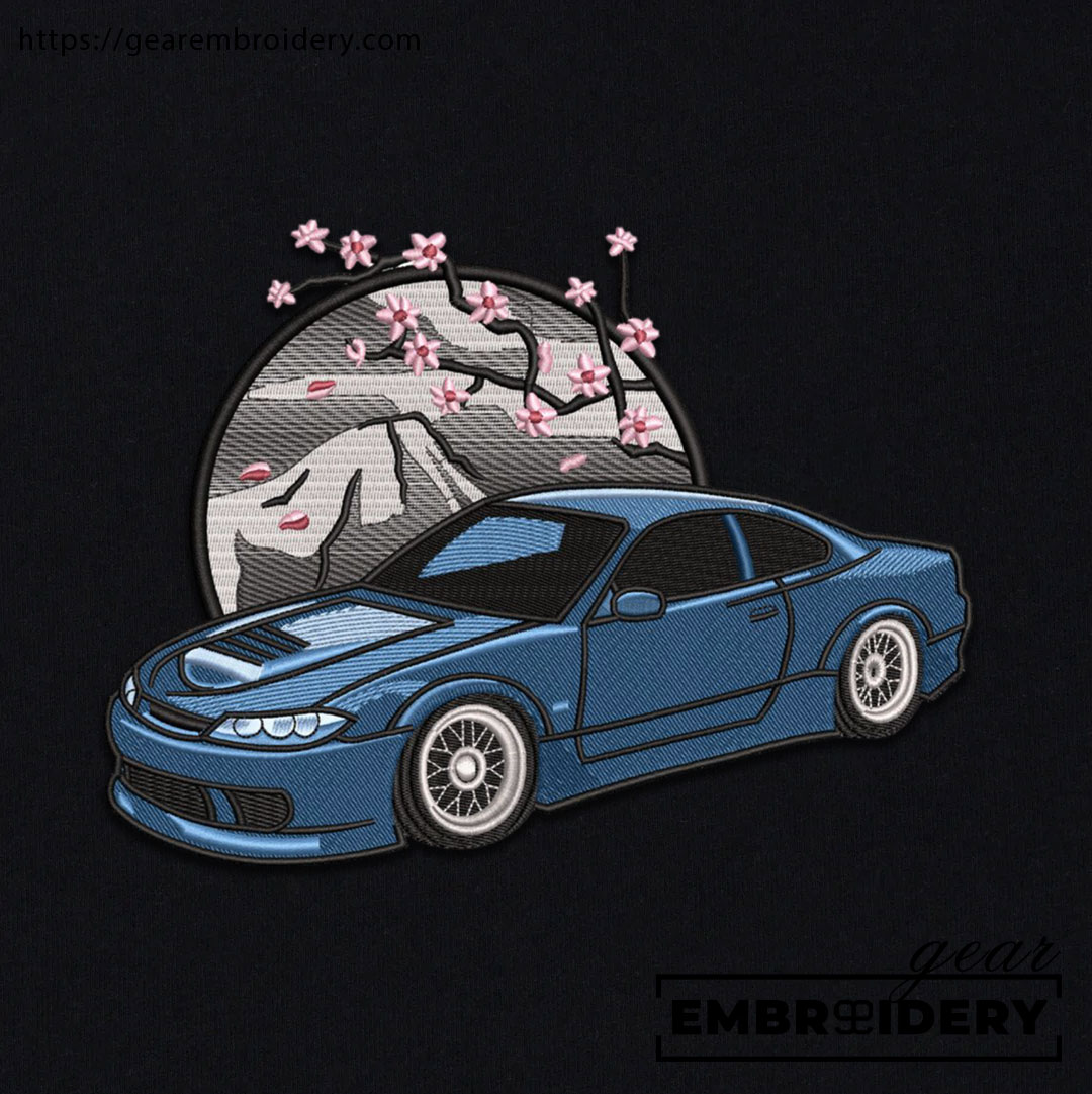 Nissan blue Embroidered Personalized Embroidered T Shirt Sweatshirt Hoodie Clothing C036