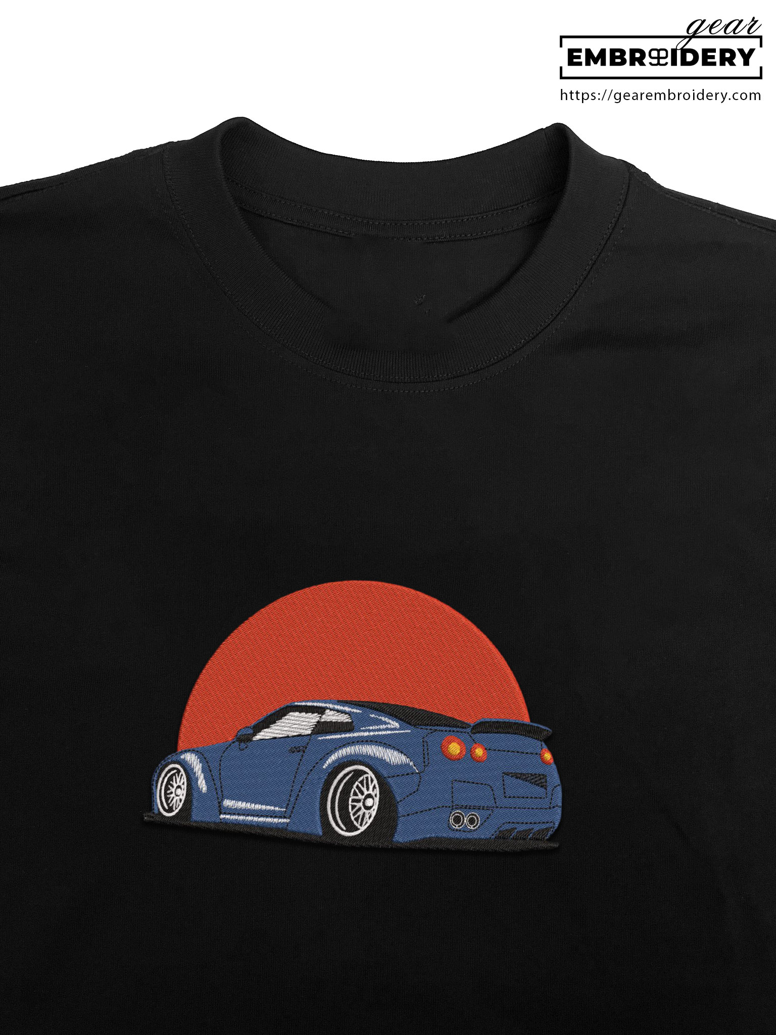 Nissan gtr Embroidered Personalized Embroidered T Shirt Sweatshirt Hoodie Clothing C039
