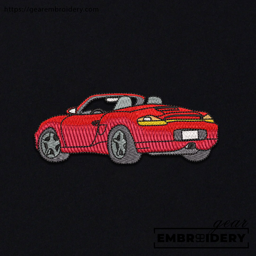 Porsche car Embroidered Personalized Embroidered T Shirt Sweatshirt Hoodie Clothing C047