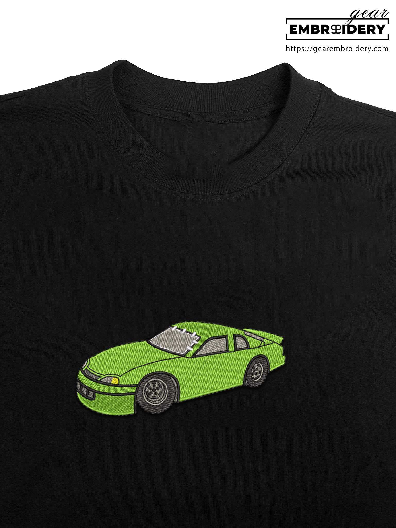 Racecar Embroidered Personalized Embroidered T Shirt Sweatshirt Hoodie Clothing C050