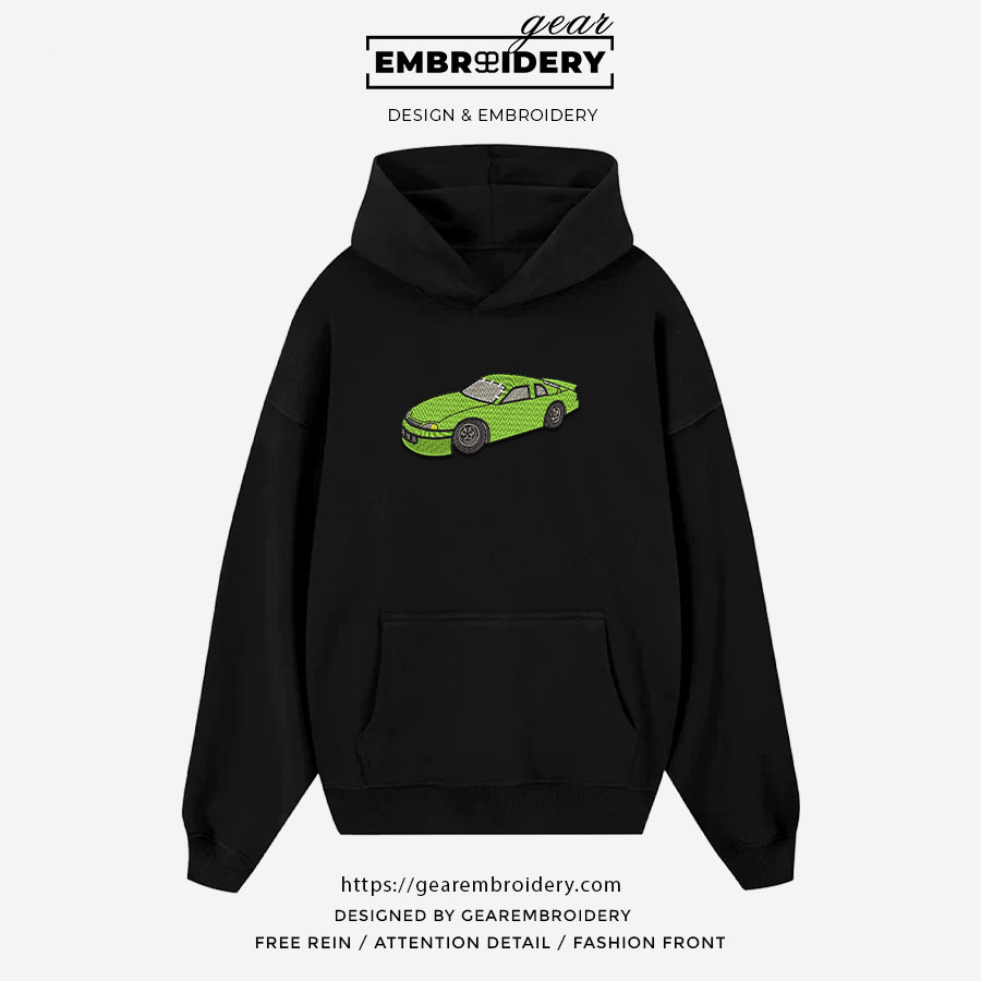 Racecar Embroidered Personalized Embroidered T Shirt Sweatshirt Hoodie Clothing C050