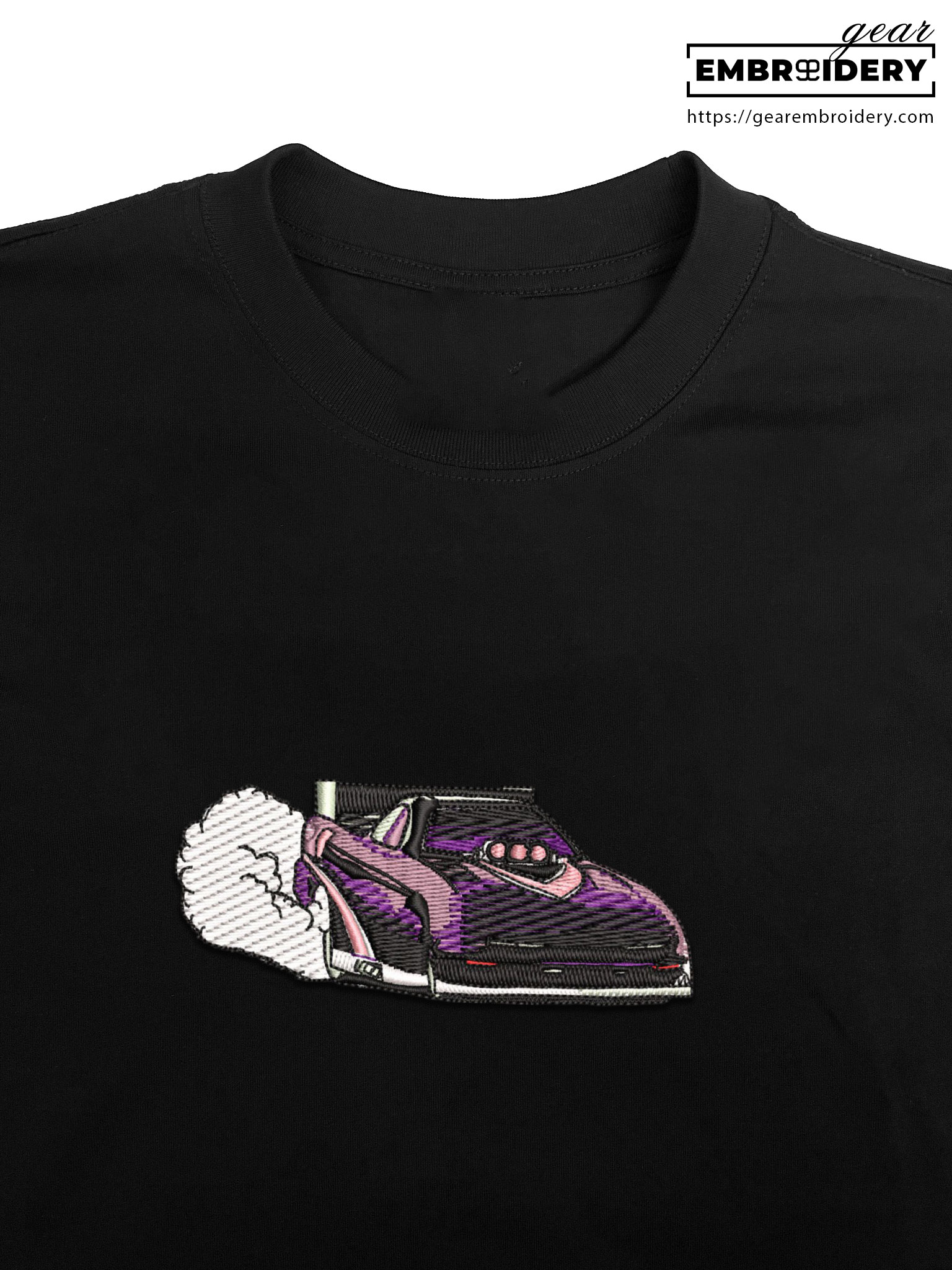 Racecar Embroidered Personalized Embroidered T Shirt Sweatshirt Hoodie Clothing C051