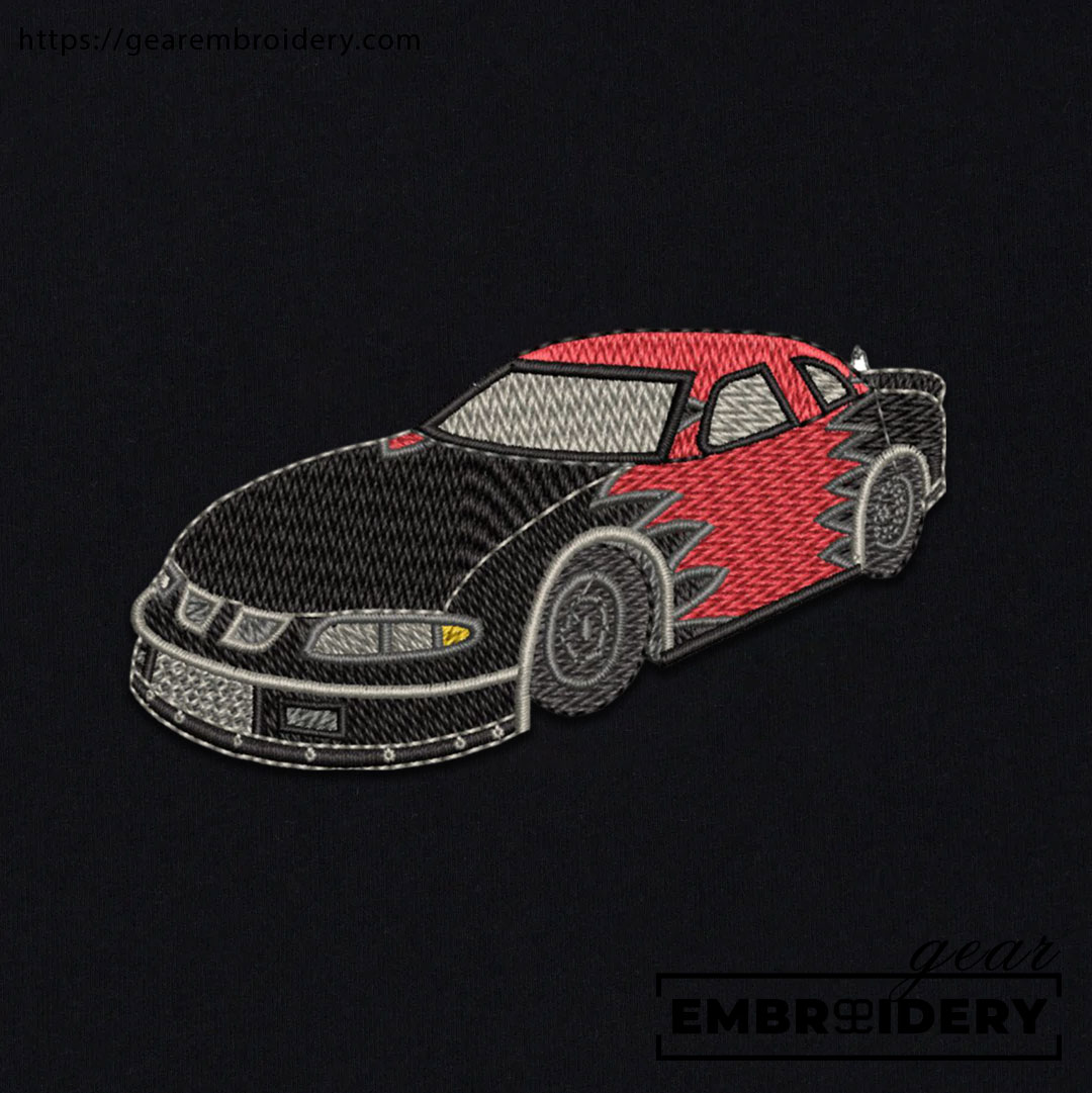 Racecar Embroidered Personalized Embroidered T Shirt Sweatshirt Hoodie Clothing C053