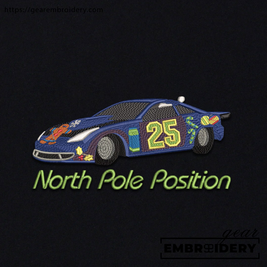 Racecar Embroidered Personalized Embroidered T Shirt Sweatshirt Hoodie Clothing C055