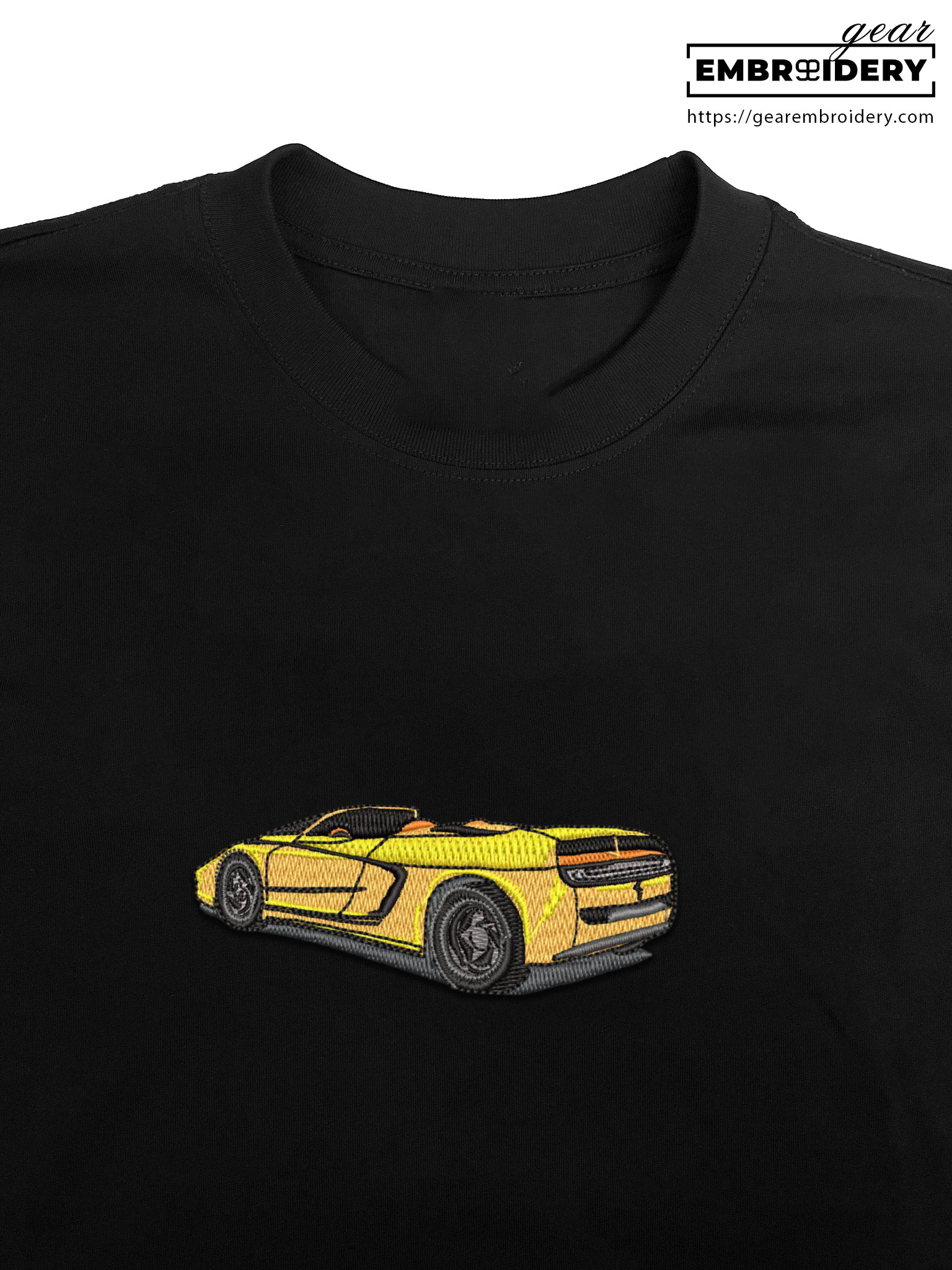 Sports car Embroidered Personalized Embroidered T Shirt Sweatshirt Hoodie Clothing C058