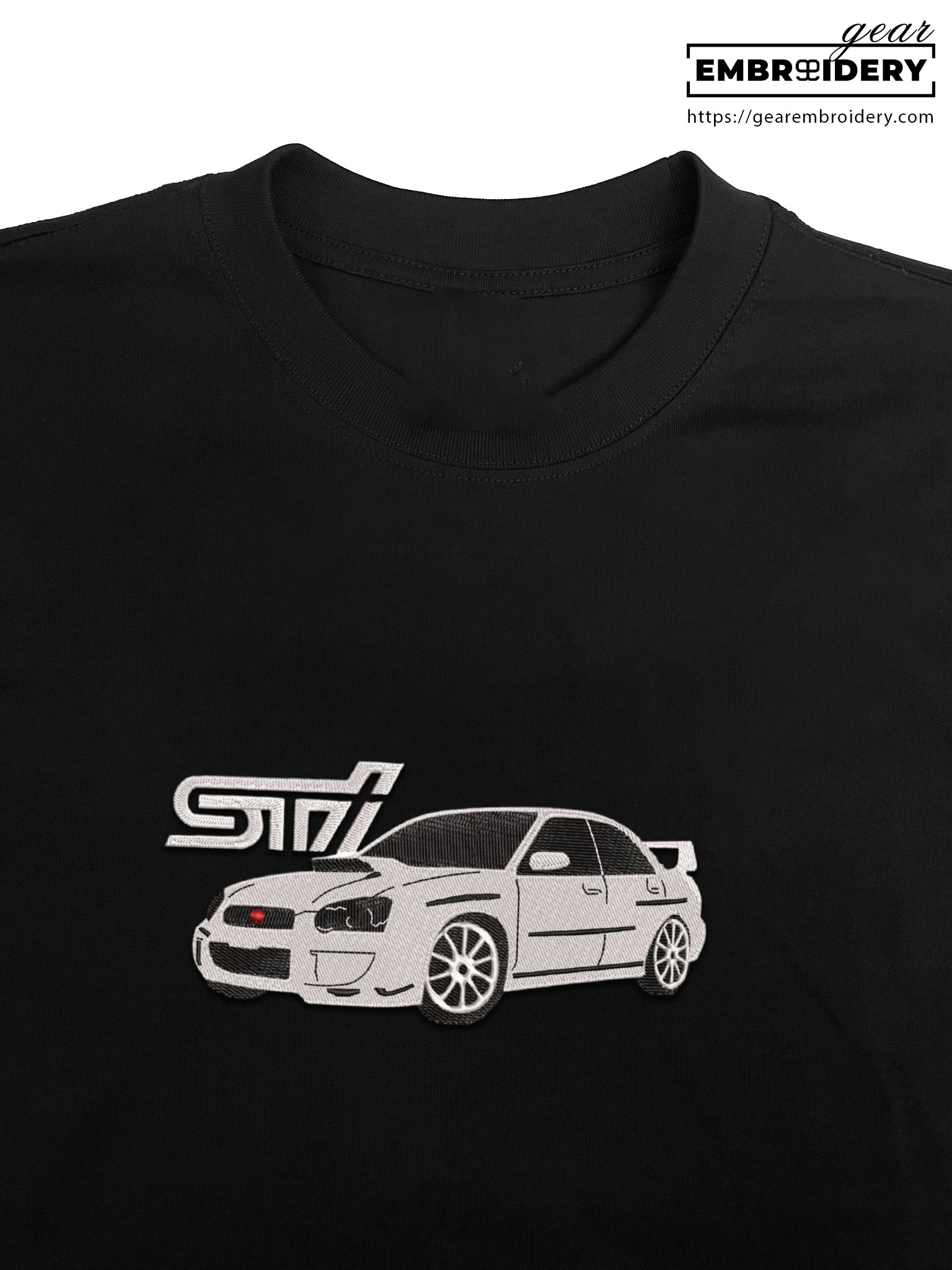 Subaru sti Embroidered Personalized Embroidered T Shirt Sweatshirt Hoodie Clothing C061