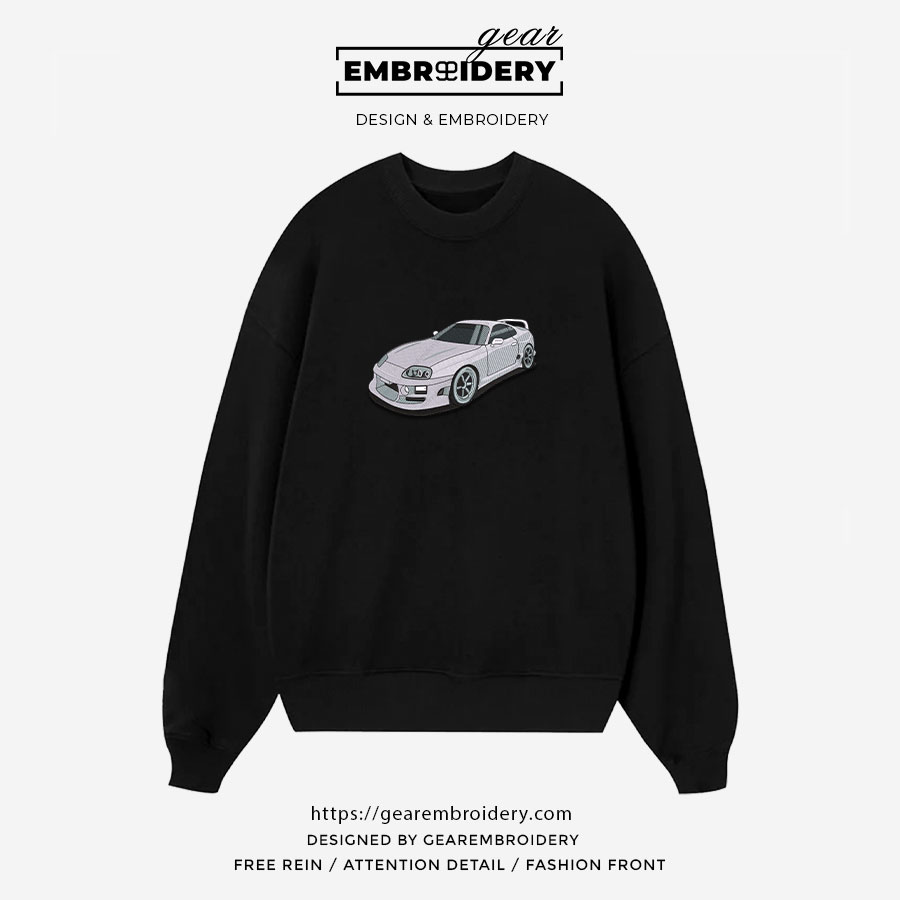 Toyota supra mk4 Embroidered Personalized Embroidered T Shirt Sweatshirt Hoodie Clothing C065