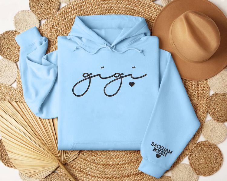 Embroidered Crewneck Hoodieshirt T Shirt, Mama Sweatshirt, Mom Hoodieshirt, Mother's Day, New Mom Gifts