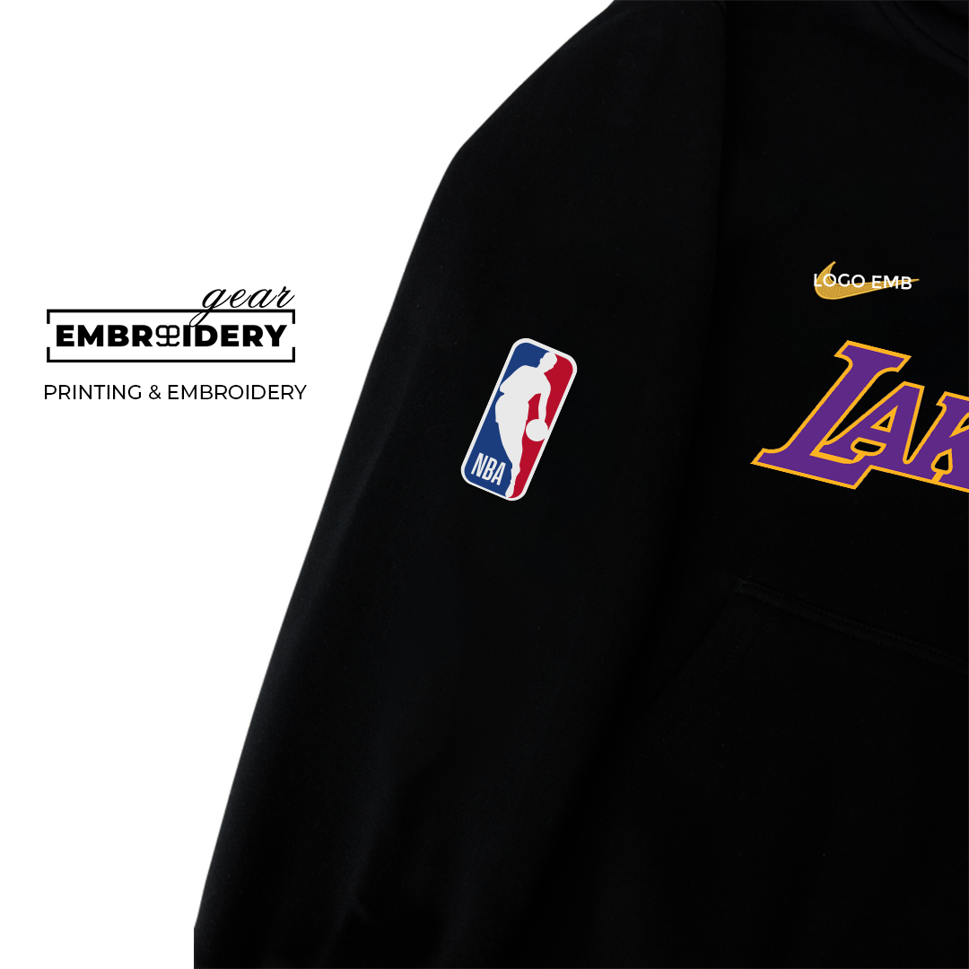 Los Angeles Lakers x One Piece Game Night Embroidered Logo Hoodie - LMT OP3