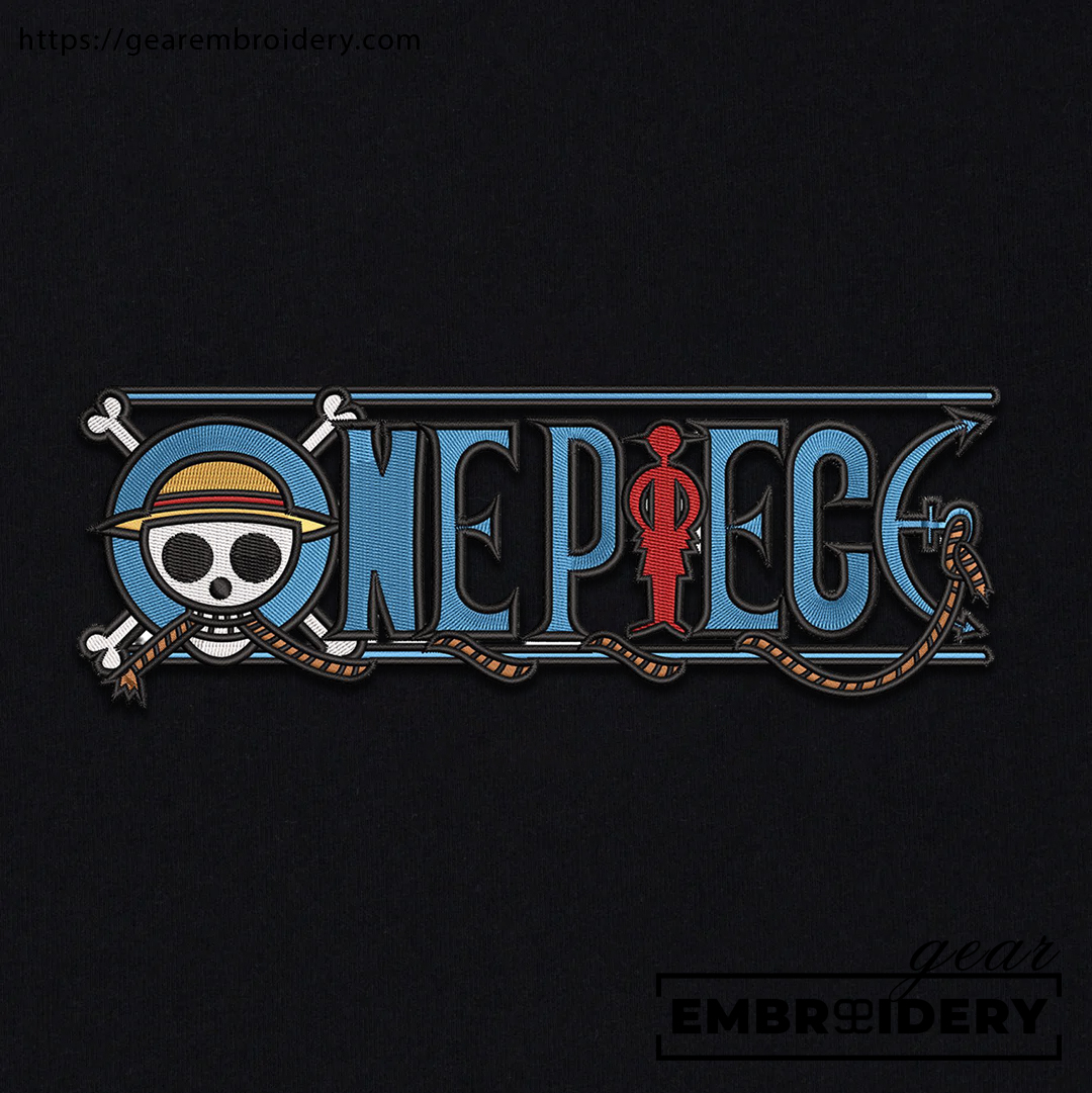 One Piece Mugiwara Pirates Printing & Embroidered T Shirt Sweatshirt Hoodie Clothing OP94