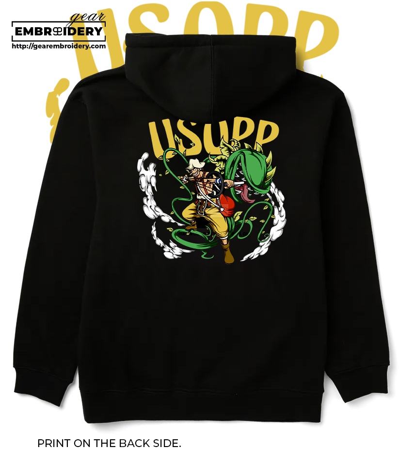 Usopp One Piece anime Printing & Embroidered T Shirt Sweatshirt Hoodie Clothing OP97