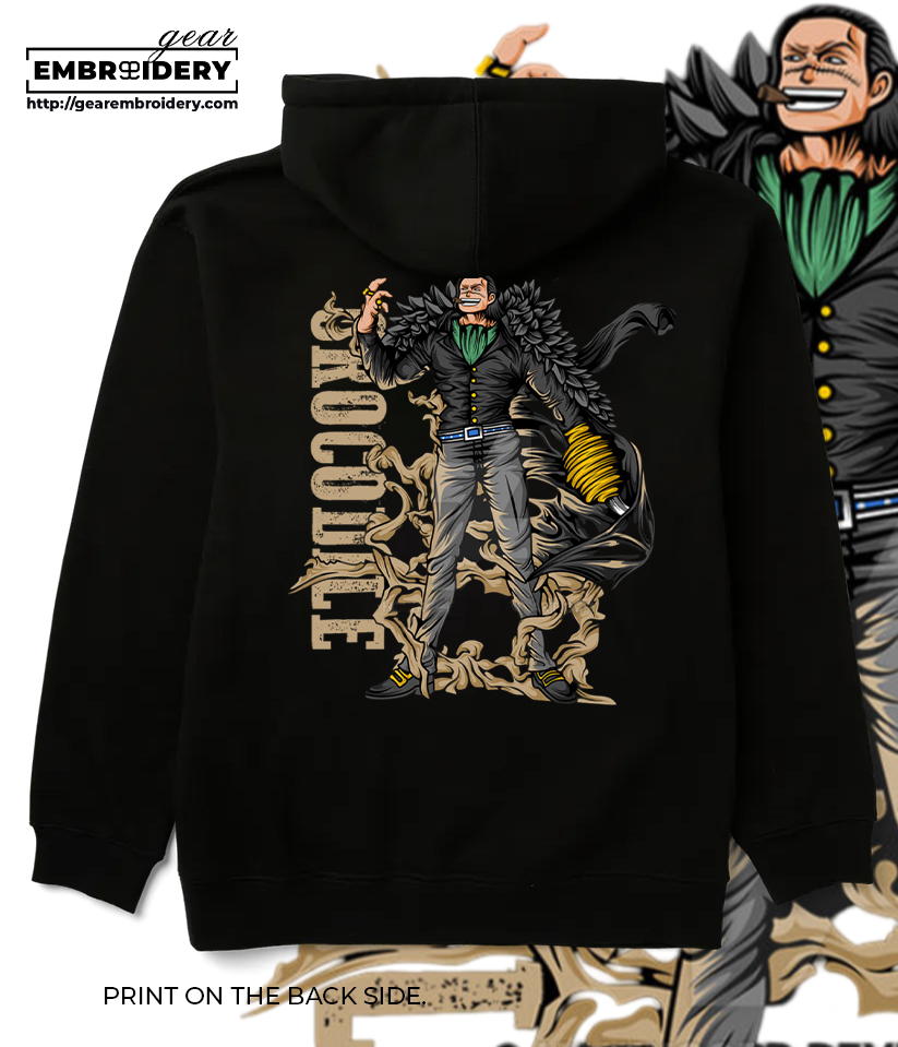 Crocodile One Piece anime Printing & Embroidered T Shirt Sweatshirt Hoodie Clothing OP114