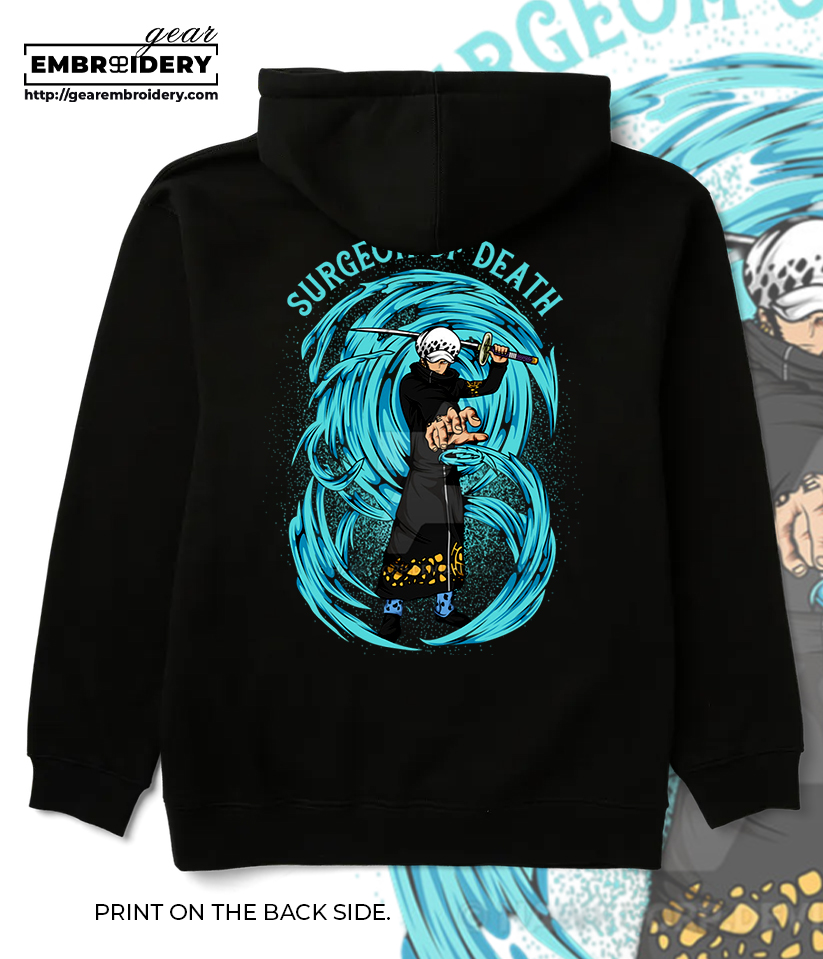 Law One Piece anime Printing & Embroidered T Shirt Sweatshirt Hoodie Clothing OP114