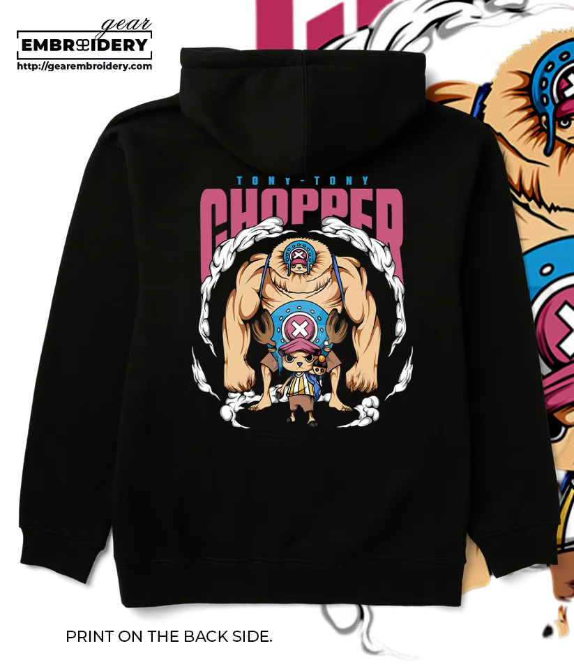 Chopper One Piece anime Printing & Embroidered T Shirt Sweatshirt Hoodie Clothing OP119