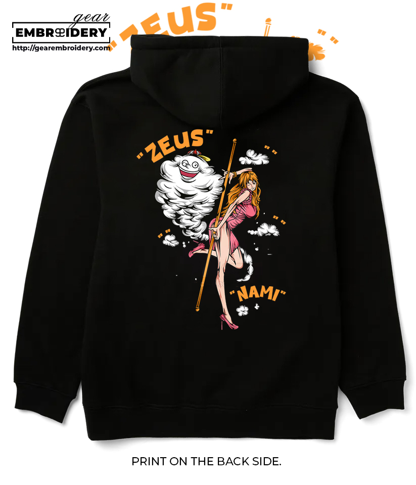 Nami One Piece anime Printing & Embroidered T Shirt Sweatshirt Hoodie Clothing OP123