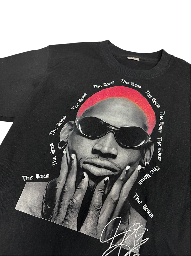 Dennis Rodman merch fan Print & Embroider NBA Logo T Shirt Sweatshirt Hoodie LMT194