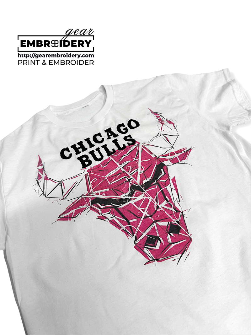 Chicago Bulls logo NBA merch fan Print & Embroider T Shirt Sweatshirt Hoodie LMT196