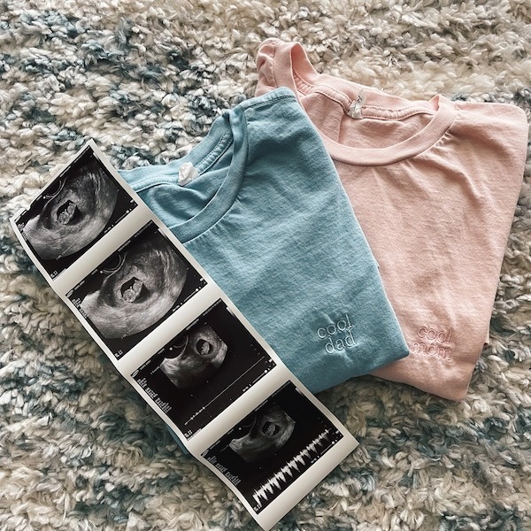 Cool Dad Embroidered T-shirt, Father’s Day Shirt, Dad Shirt, Gift for Dad, Father’s Day Gift, Dad gift, Pregnancy Announcement Shirt