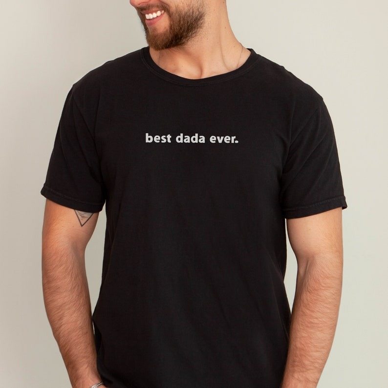 Dad Gifts Embroidered Sweatshirt for Dad Best Custom Dada Ever Minimalist Crewneck  T Shirt Hoodie Personalized