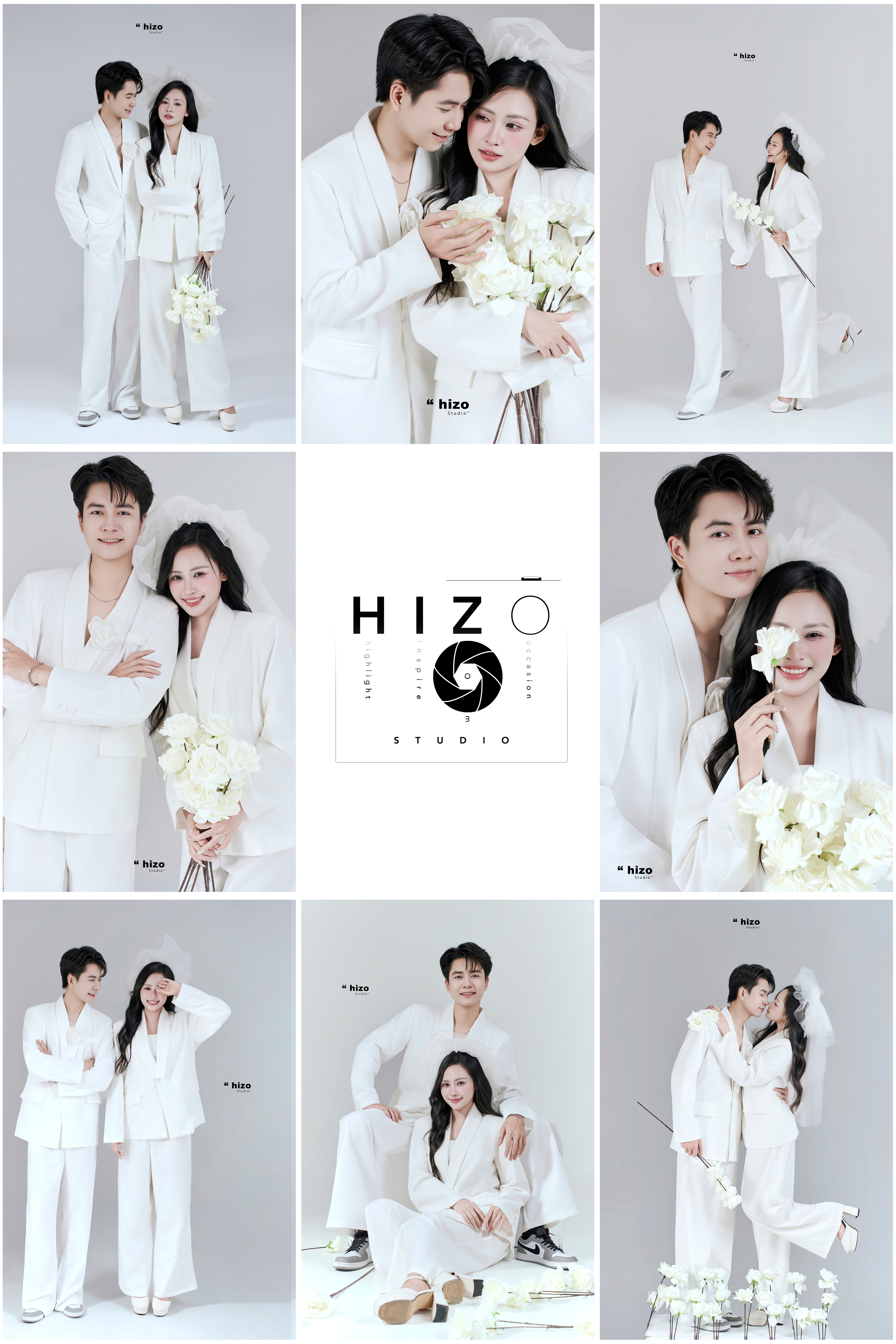 Couple vest trắng